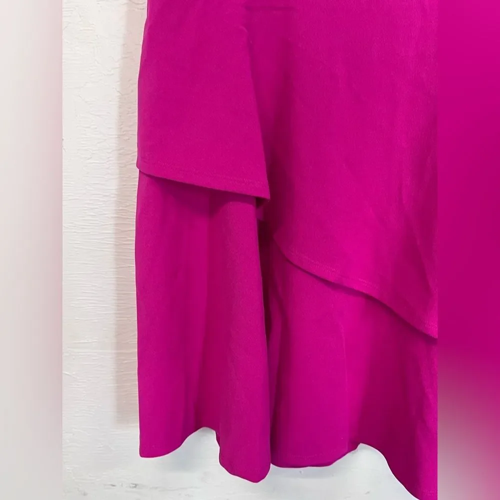 NWT City Studio | Girls‎ Pink Sheath Short V Neck Sleeveless Zipper Dress 17